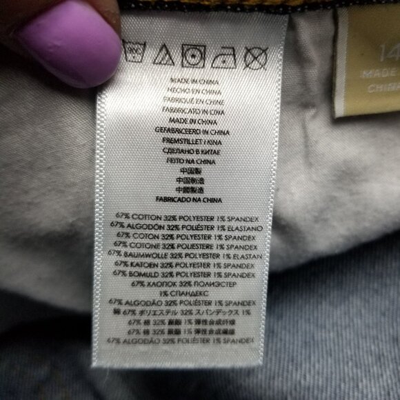Michael Kors Jeans Womens 14 Blue Stretch Dark Wash Mid Rise Bootcut - Picture 13 of 16